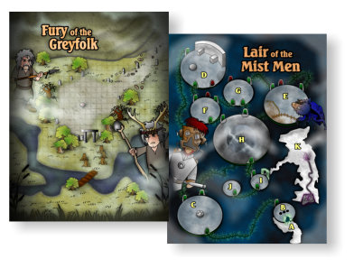 Lair of the Mist Men Maps